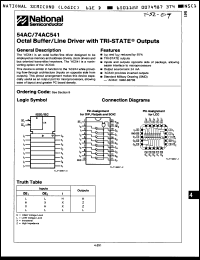 Click here to download 74AC541SC Datasheet