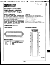 Click here to download 74ACTQ16541SSC Datasheet