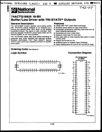 Click here to download 74ACTQ18825SSCX Datasheet