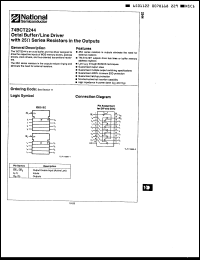 Click here to download 74BCT2244SCQRX Datasheet