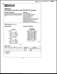 Click here to download 74BCT244SCQR Datasheet