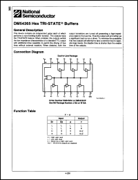 Click here to download DM54365W/883B Datasheet