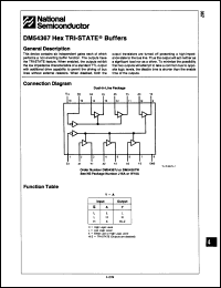 Click here to download DM54367W/883B Datasheet
