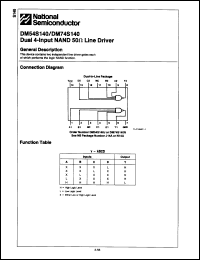 Click here to download DM74S140J Datasheet