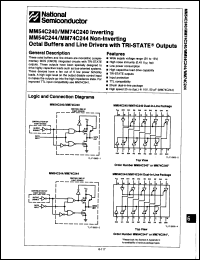 Click here to download MM74C240WM Datasheet