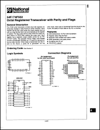 Click here to download 74F552QC Datasheet