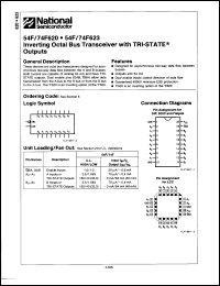 Click here to download 74F623DCQR Datasheet