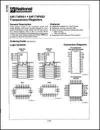 Click here to download 74F652PCQR Datasheet