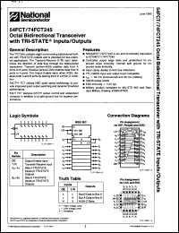 Click here to download 54FCT245ADMX Datasheet