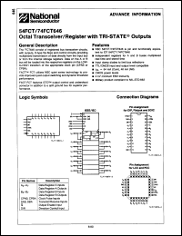 Click here to download 54FCT646DMQR Datasheet