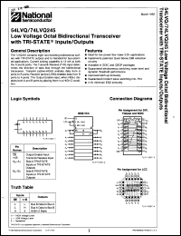 Click here to download 54LVQ245FMQB Datasheet