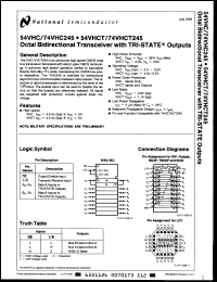 Click here to download 74VHC245MSC Datasheet