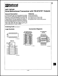 Click here to download 74F245SCX Datasheet