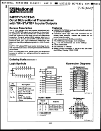 Click here to download 74FCT245AFCX Datasheet