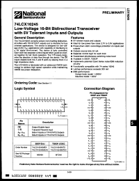 Click here to download 74LCX16245MEA Datasheet