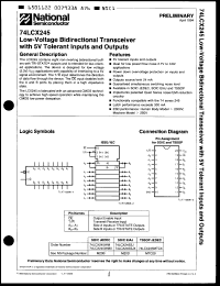 Click here to download 74LCX245WMX Datasheet