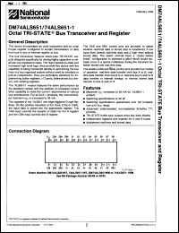 Click here to download DM74ALS651-1NT Datasheet