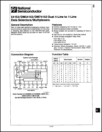 Click here to download 54153DM Datasheet