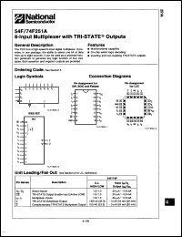 Click here to download 74F251AQC Datasheet