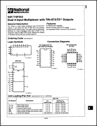 Click here to download 74F253PCQR Datasheet