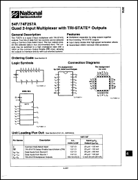 Click here to download 74F257APCQR Datasheet