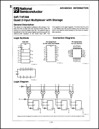 Click here to download 54F298DM Datasheet