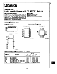 Click here to download 54F353LMQB Datasheet
