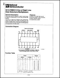 Click here to download DM9312W/883B Datasheet