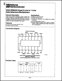 Click here to download DM9322W/883C Datasheet