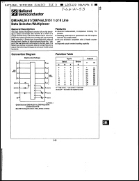 Click here to download DM74ALS151N Datasheet