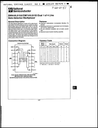 Click here to download DM74ALS153N Datasheet