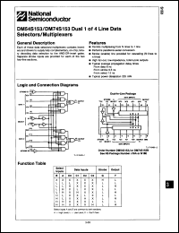 Click here to download DM74S153N/A+ Datasheet