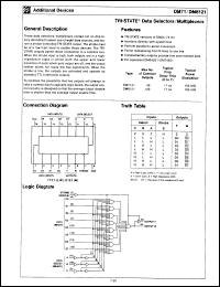 Click here to download DM7121J/883B Datasheet