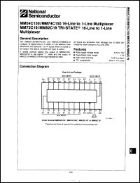 Click here to download MM72C19J/883 Datasheet
