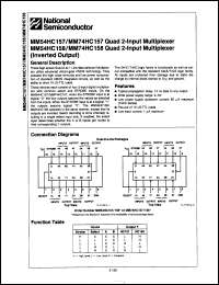 Click here to download MM74HC158N Datasheet