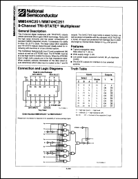 Click here to download MM54HC251E-MIL Datasheet