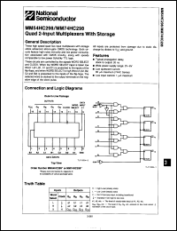 Click here to download MM74HC298J Datasheet
