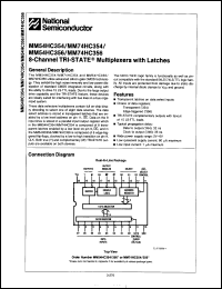 Click here to download MM74HC354WM Datasheet