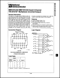 Click here to download MM74HC258N Datasheet