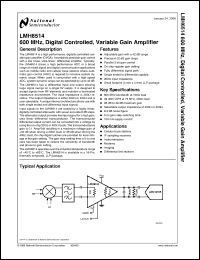 Click here to download LMH6514SQX Datasheet