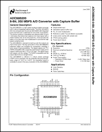 Click here to download ADC08B200CIVS Datasheet