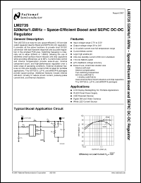 Click here to download LM2735XSDX Datasheet