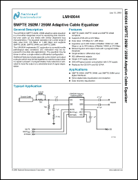 Click here to download LMH0044_09 Datasheet