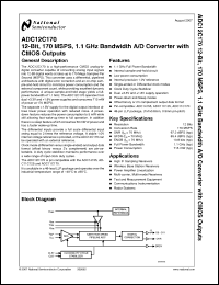 Click here to download ADC12C170CISQ Datasheet