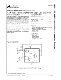 Click here to download LM4876_03 Datasheet