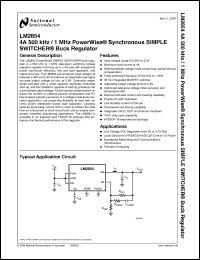 Click here to download LM2854MH-1000 Datasheet