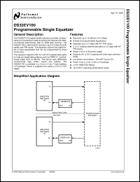Click here to download DS32EV100SDX Datasheet
