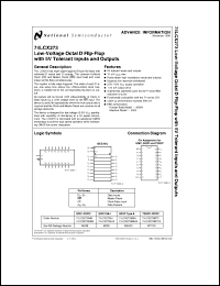 Click here to download 74LCX273MTCX Datasheet
