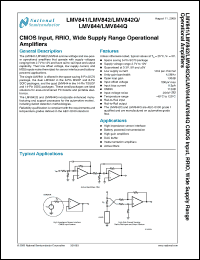 Click here to download LMV842QMMX Datasheet