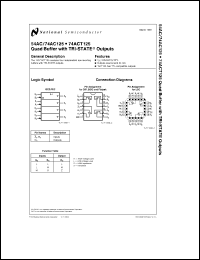 Click here to download 74ACT125DMQR Datasheet